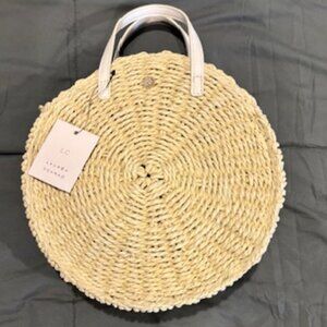 LC Lauren Conrad round straw purse NWT